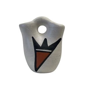 P.J Acoma NM Miniature Pueblo Native American Navajo Pottery Mini Vase